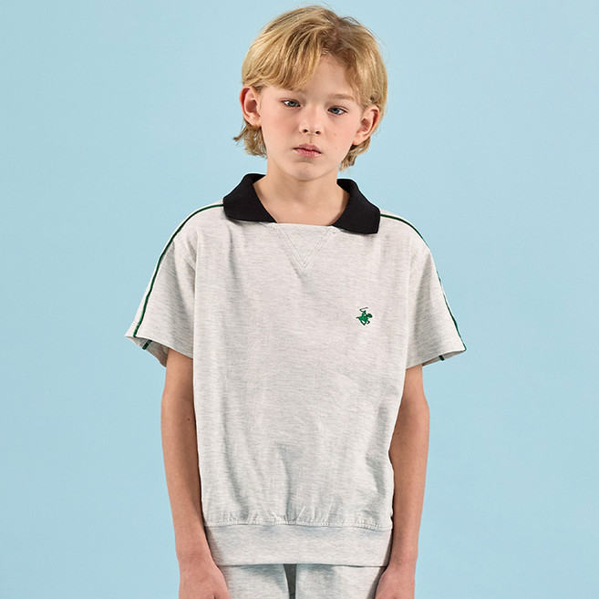 BEVERLY HILLS POLO CLUB 比佛利保羅 兒童 Muse 透氣短袖 T 恤