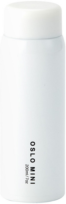 OSLO 迷你隨行杯 200ml 真空保溫杯, 白色, 1個