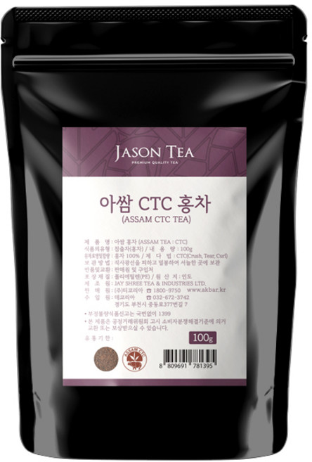 제이슨티 아쌈 CTC 홍차, 100g, 1개입, 1개