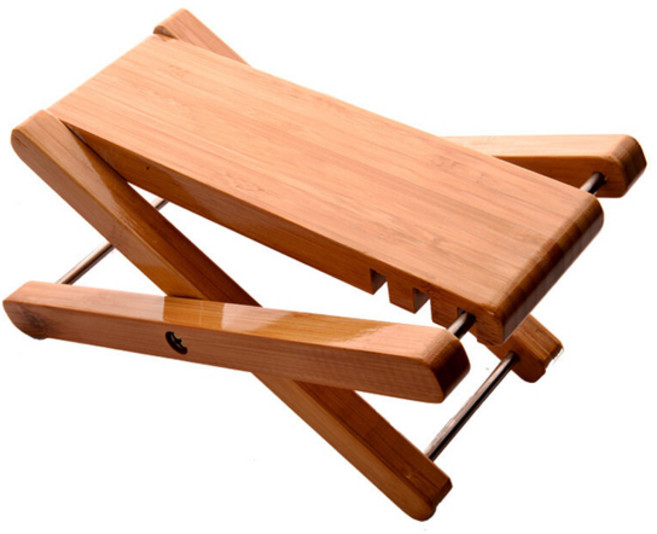 와이든 원목 우드 높이조절 접이식 기타 발받침대, 1개