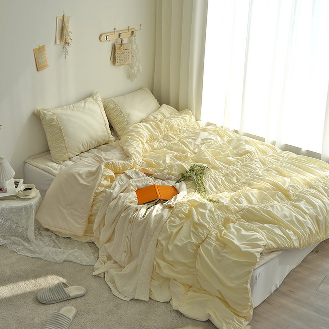 에어룸 순면 극세사 드레스 셔링이불 침구풀세트