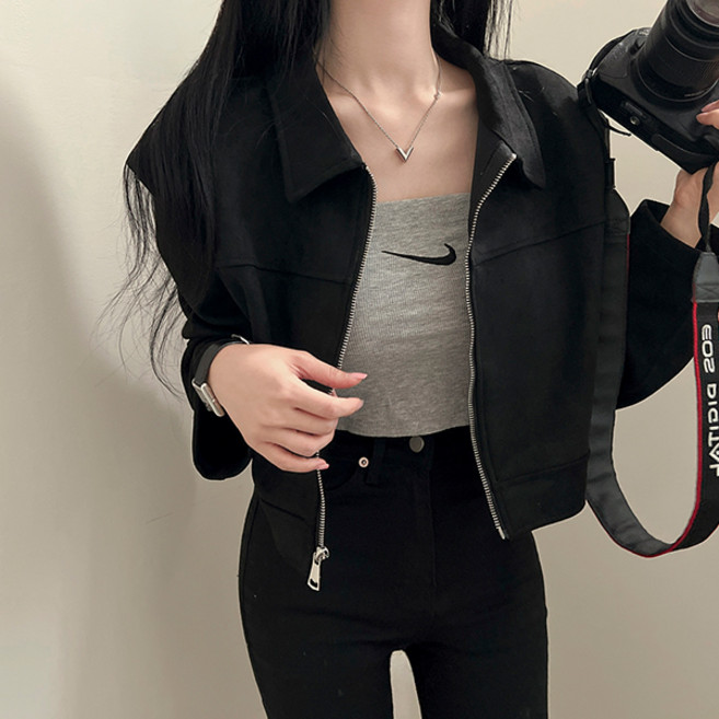 어썸풀 여성용 로스차트 스웨이드 자켓 A26SPJK010525