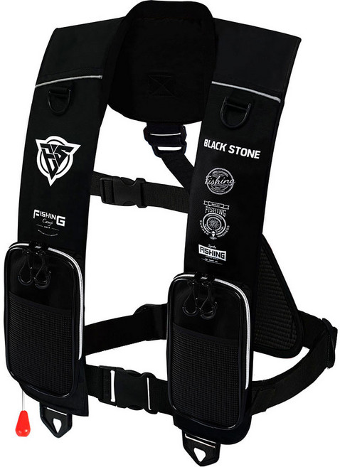 블랙스톤 남녀공용 2포켓 자동팽창식 구명조끼