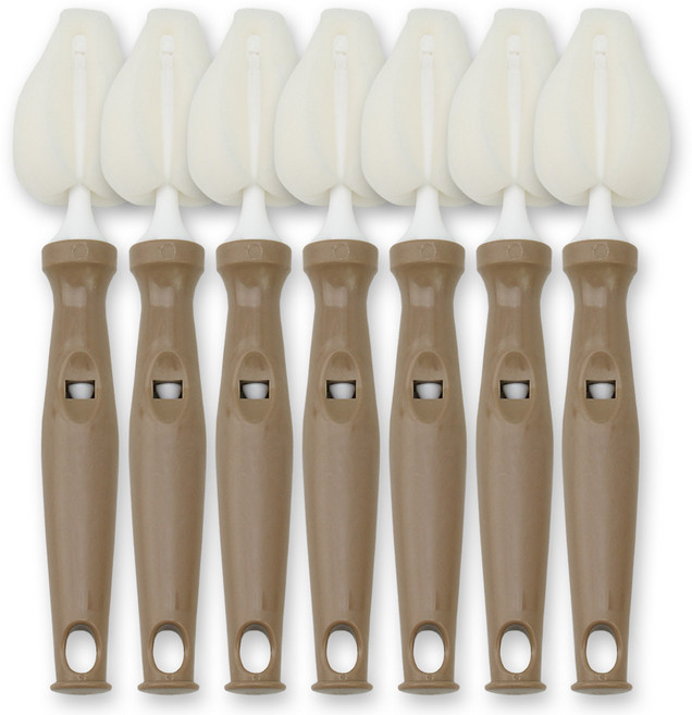 베이비베어 국내 제조 젖꼭지솔, 7개, 브라운