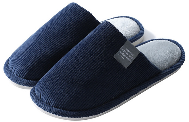 모던 소프트 쿠션 실내화, Navy, 1개