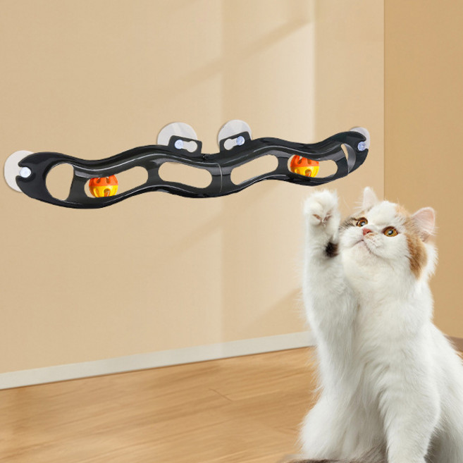 케리빙 고양이 트랙볼 장난감, 1개, 블랙