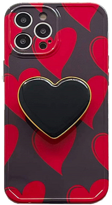 몬드몬드 하트 하트 휴대폰 케이스 + 스마트톡 세트