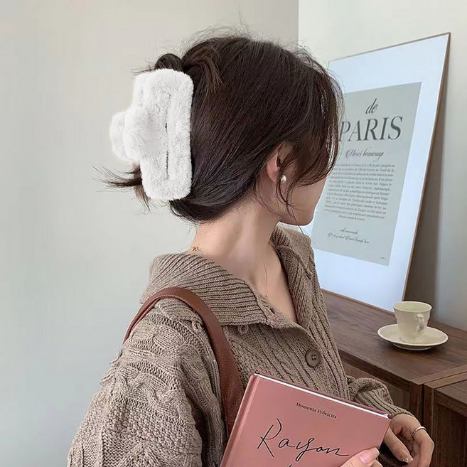 미다미 아폴론 빅 스퀘어 보송 집게핀 14cm 1350