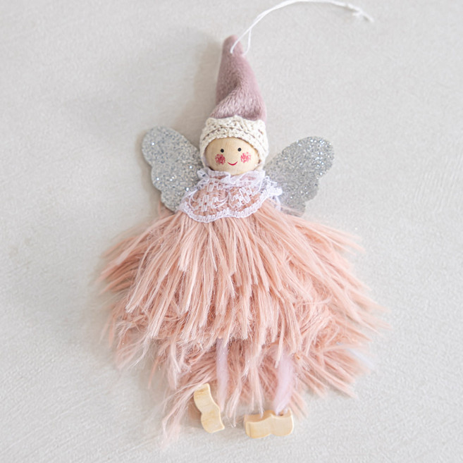 플라워트리 인형 장식 꼬깔모자 천사, 핑크