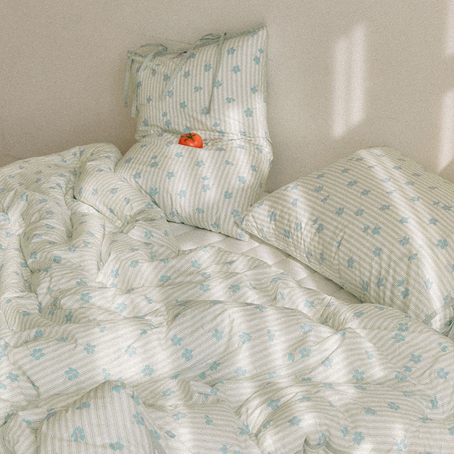 마틸라 러브바인더 60수 고밀도순면 차렵이불 + 베개커버 세트