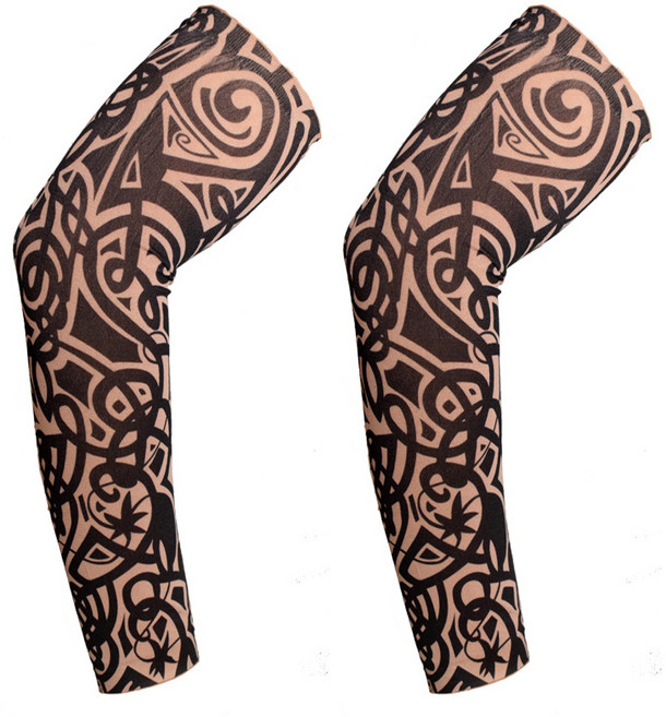 순잠 간지 여름 문신토시 2p, 블랙 미로