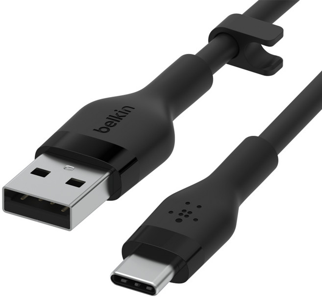 벨킨 플렉스 USB A-C타입 고속 충전 케이블 CAB008bt1M, 블랙, 1m, 1개