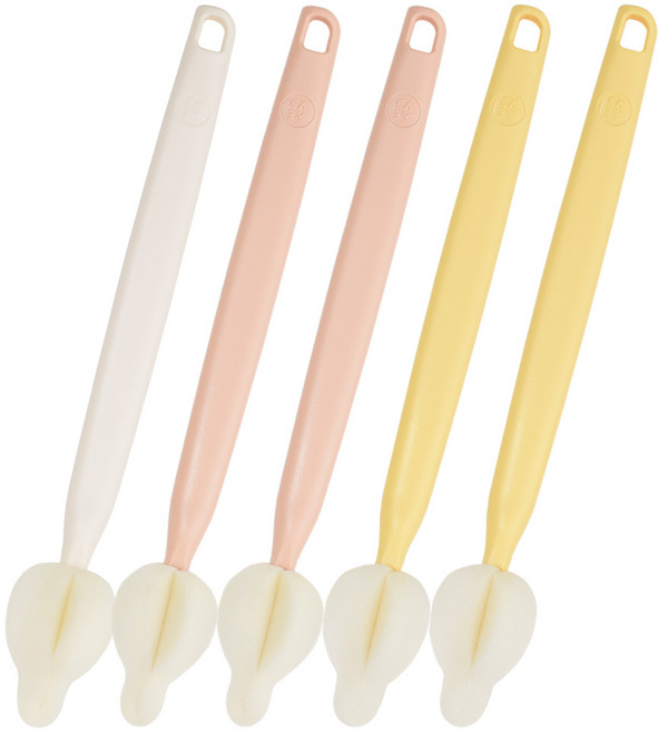 베이비앤아이 크림 롱 젖꼭지솔 5종 세트, 1세트, 크림베리