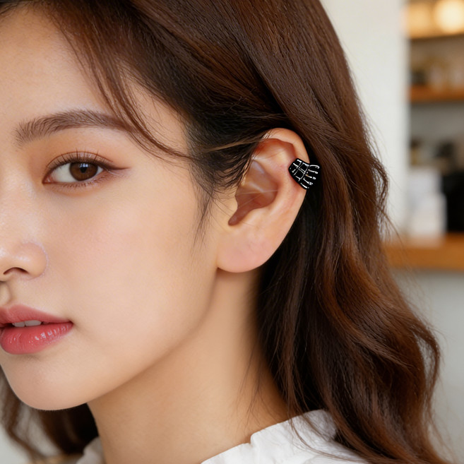 미다미 스컬핸드 피어싱 2p + 케이스 세트 pc1017