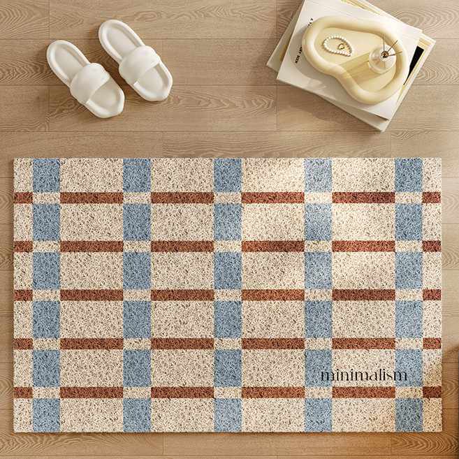 더자카 패턴 PVC 미끄럼 방지 코일 매트 60 x 40 cm, A타입, 1개