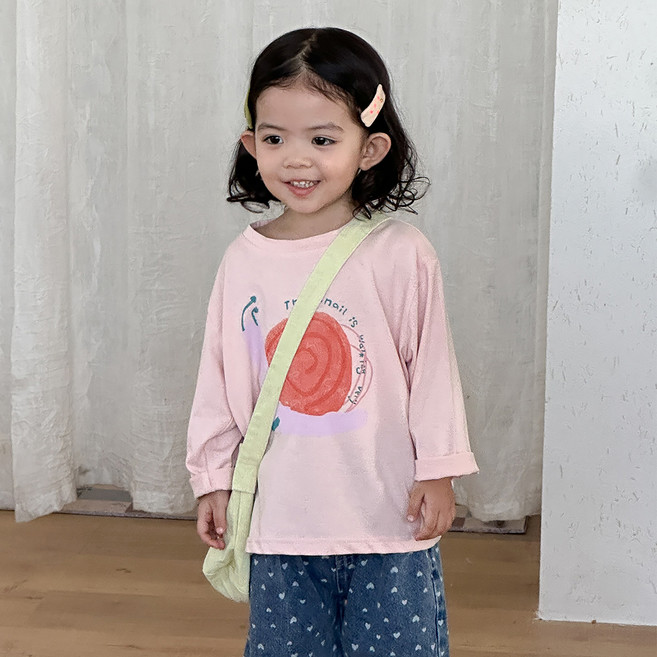 스타빈 루즈핏 빅 프린팅 긴팔 티셔츠