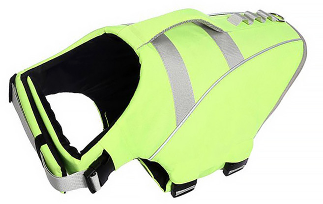 파스텔펫 반려견 베이직 구명조끼, 그린, 1개