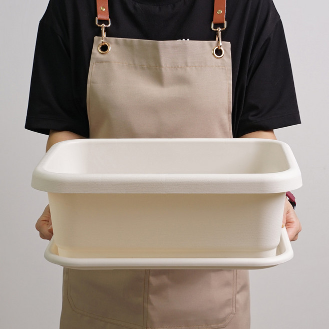 morningscent 채소 키우기 홈 가드닝 베란다화분 미니텃밭화분, 아이보리, 1개