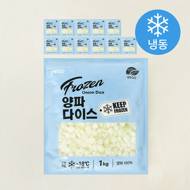 냉동GO 양파다이스 (냉동), 12개, 1kg