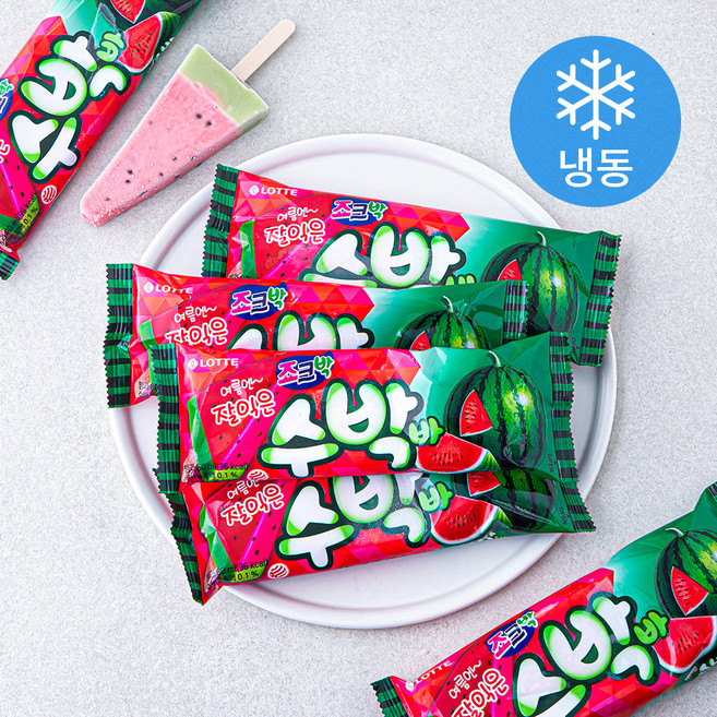 롯데웰푸드 수박바 (냉동), 80ml, 1개입, 6개