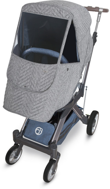 마니또 멜란지 패딩 오르빗G5 전용 유모차 방한커버, 헤링본 블랙그레이, 1개