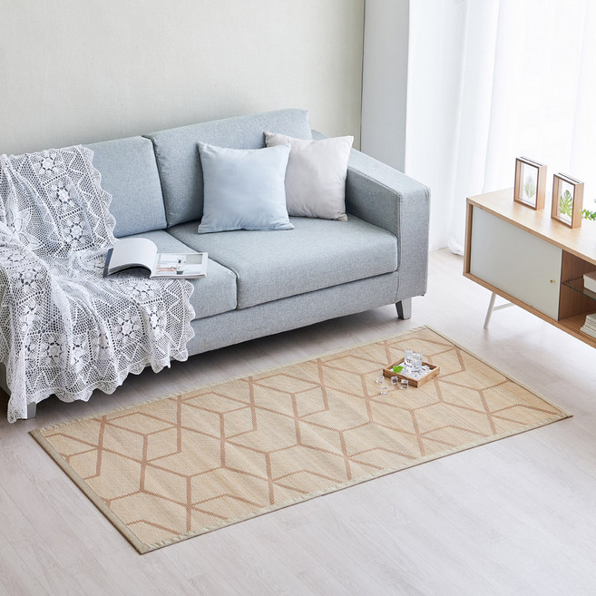 한일카페트 우디 대나무 디자인 대자리 카페트, 라인