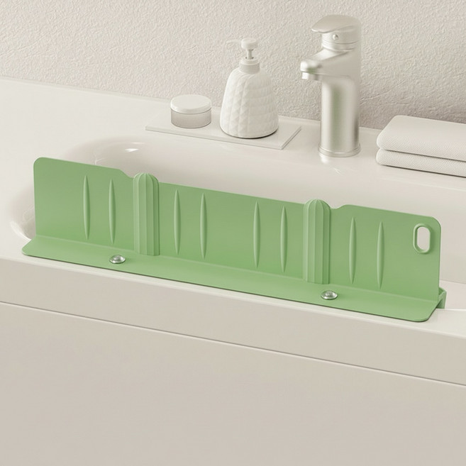 코이드림 주방 싱크대 물막이 튐방지 수납 가드, 그린, 1개