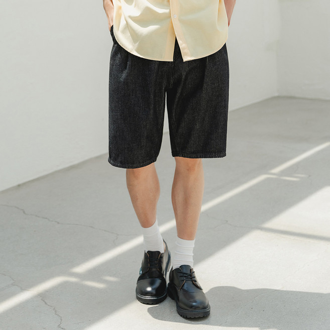 앨빈클로 남성용 버뮤다 데님 하프 팬츠 DLX13261