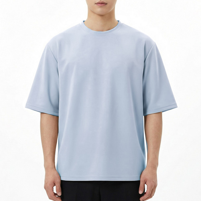 단군 남성용 숏/롱 소매기장 무지 여름 레이어드 반팔 티셔츠