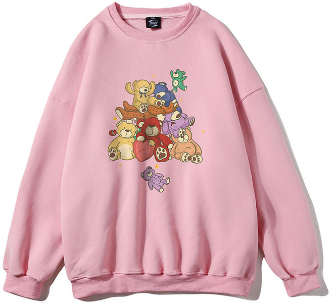 아울스 맨 리틀 베어 프린팅 스포티 맨투맨 #W6103