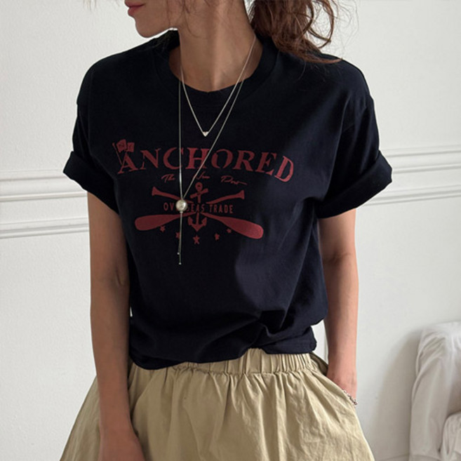 난닝구닷컴 여성용 베키하 나염 반팔티