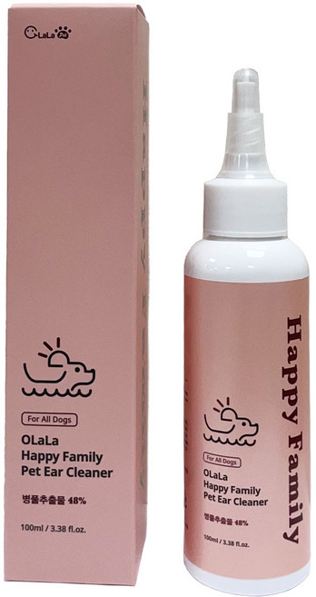 오랄라 반려동물 해피 패밀리 귀세정제, 100ml, 1개
