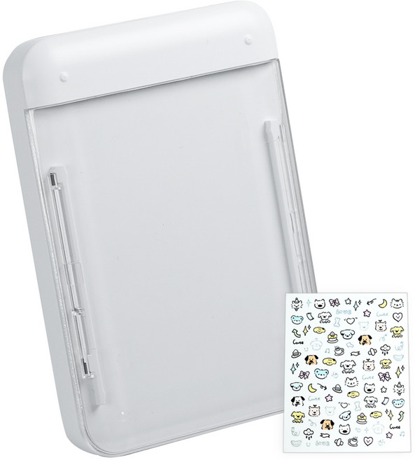 뉴클 마이핏 수납형 맥세이프 보조배터리 5000mAh + 스티커 세트, 화이트(보조배터리), 보조배터리(NCPB-5KPD-22-AN)