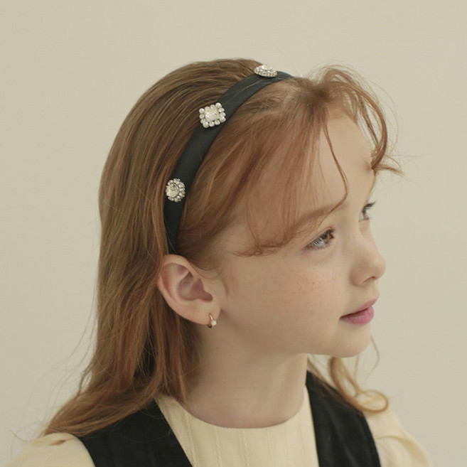럭키밤비네 클라라 새틴 헤어밴드