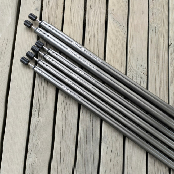 미르카 크로바 슬라이드 타프 폴대 메인 사이드 세트 티탄그레이, 1세트