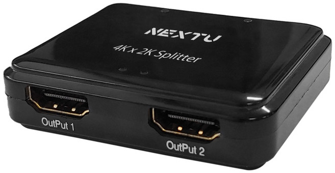 넥스트유 4K 30Hz HDMI 1.4V 1:2 분배기 NEXT-522SP4K, 블랙, 1개