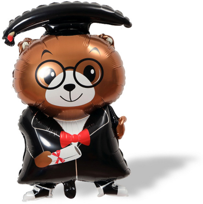 와우파티코리아 불곰박사 풍선, 혼합색상, 3개