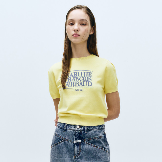 MaritheFrancoisGirbaud 女款經典Logo短袖針織衫