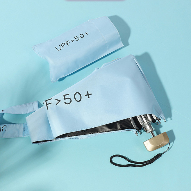 UPF 50+ 초경량 암막 우산, 1개, 스카이