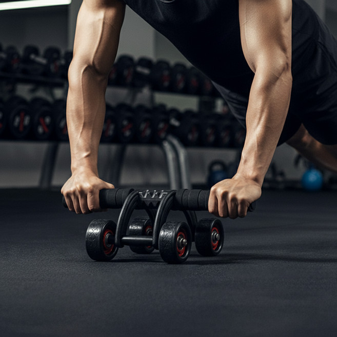 루아즈 코어 복근 롤아웃 AB 슬라이드 30 x 21 x 11.5 cm, 블랙, LUAZ-ZN2