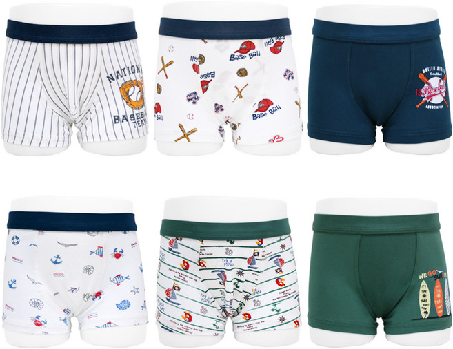 슈와츠코리아 남아용 플레이 드로즈 사각 6종 세트