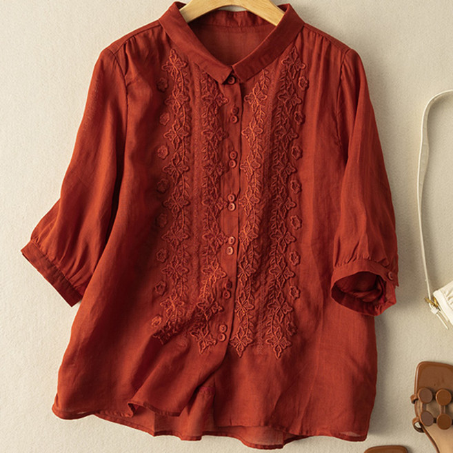 POPLARNC Nudio 刺繡襯衫