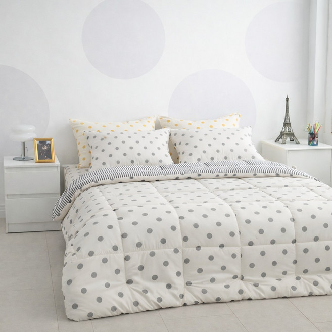 퓨어이즈룸 국내 제조 코코 마이크로워싱 침구 세트