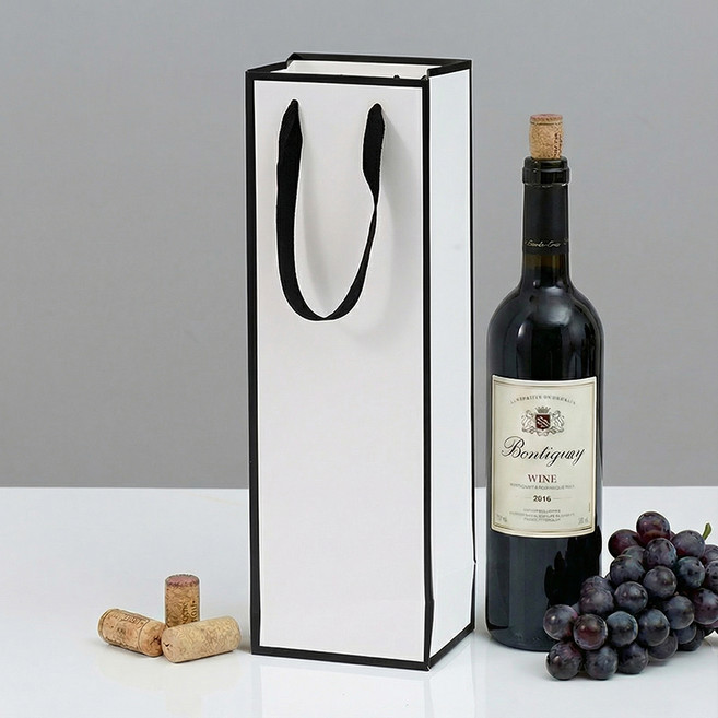 펜시픽 샴폐인 와인 쇼핑백, 10개, 화이트라인