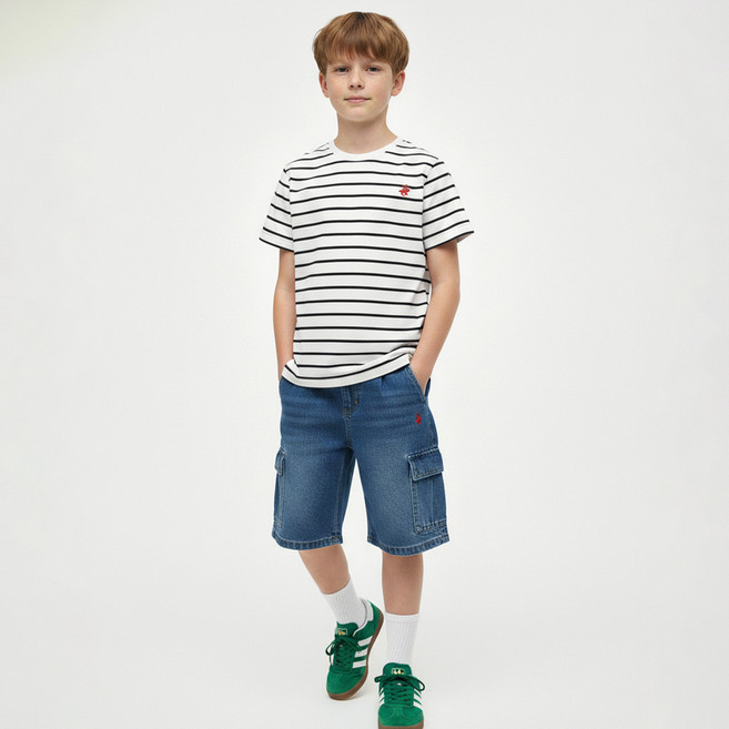 비버리힐스폴로클럽 아동용 프랜코브버뮤다 상하의 세트