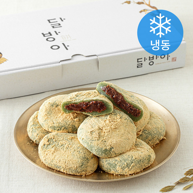 달방아 콩쑥 찰떡 (냉동), 60g, 1개, 16개입