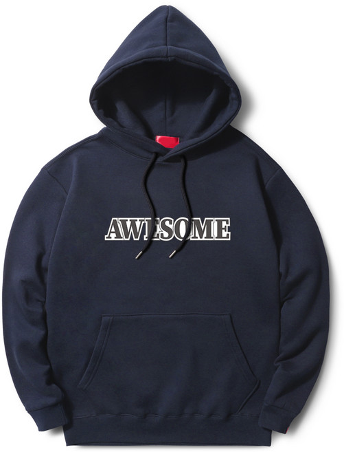 다꾸앙 블랙어썸 기모 후드 티셔츠 D10DKA_DH3263