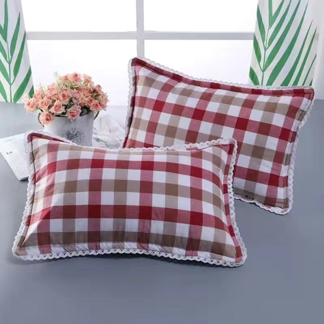 로이 플레드 퀼팅 베개 커버