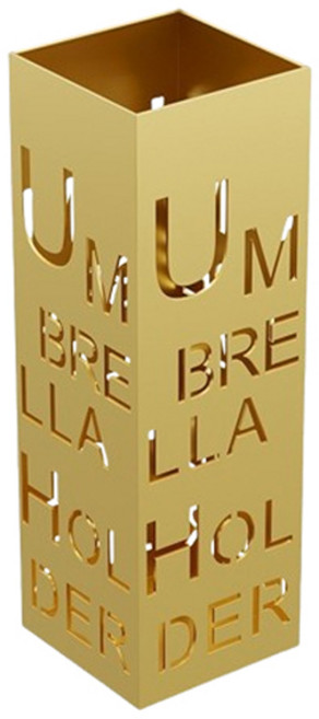 블럭마트 스탠드 스토리지 우산보관함, 1개, 골드