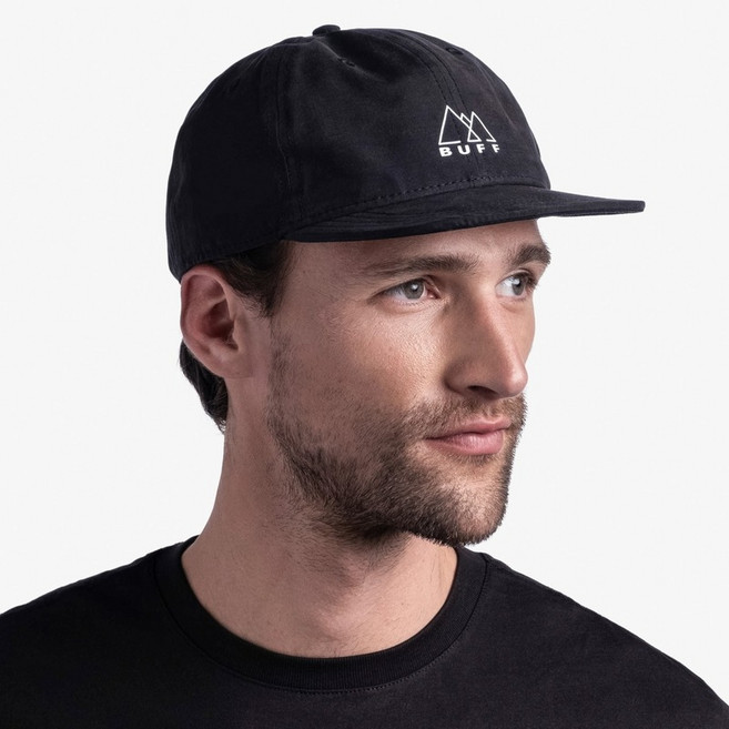 버프 남녀공용 팩 베이스볼 스포츠 캡 모자, SOLID BLACK, 1개